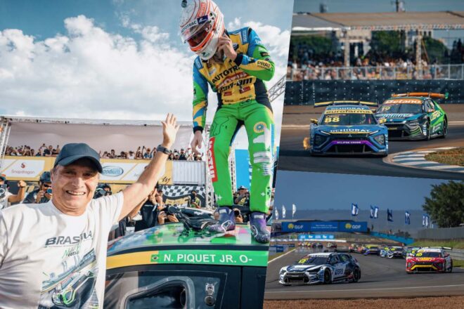 JP大事故の幕開けも、地元ネルソン・ピケJr.が父の祝福を受けポール・トゥ・ウイン達成／SCB第11戦