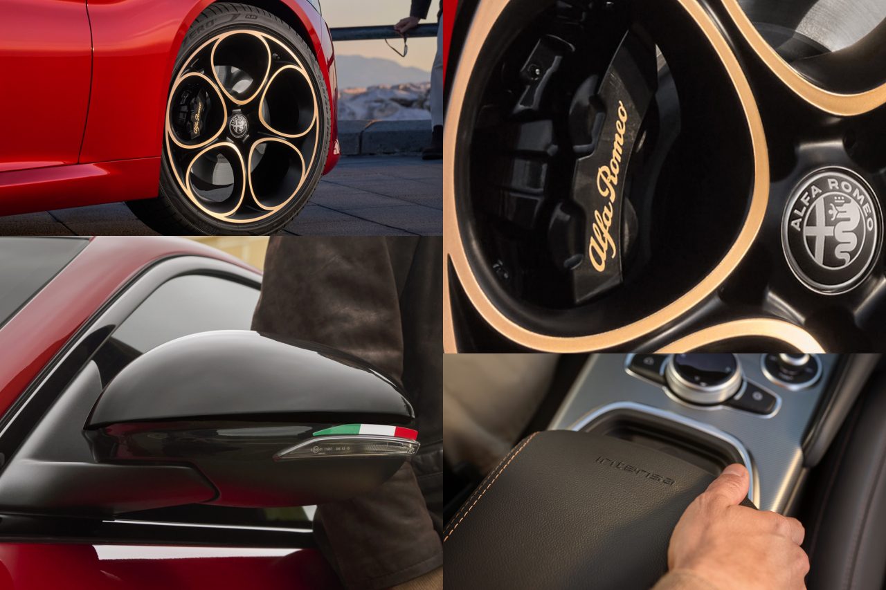 アルファロメオ、主軸の『ジュリア』と『ステルヴィオ』にゴールド際立つ限定車“INTENSA”を設定