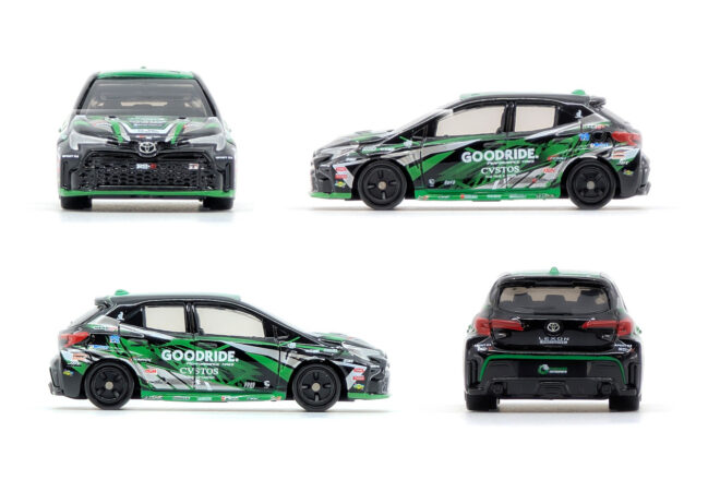 大嶋和也がドライブしたFDJ仕様GRカローラがトミカで登場。山中真央のGRスープラも
