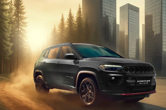 ジープ、コンパクトSUV『コンパス』に鮮やかなレッドが映える限定車“Trail Edition”を設定