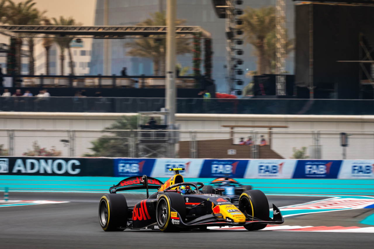 2025年FIA F2第14戦ヤス・マリーナ　アービッド・リンドブラッド（カンポス・レーシング／レッドブル育成）