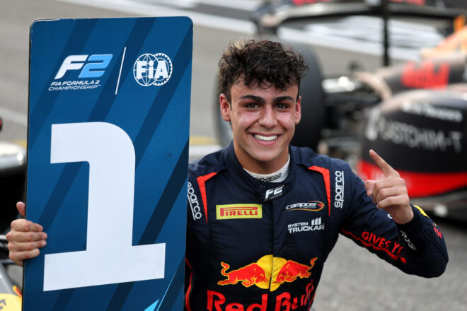 2025年FIA F2第14戦ヤス・マリーナ　アービッド・リンドブラッド（カンポス・レーシング／レッドブル育成）