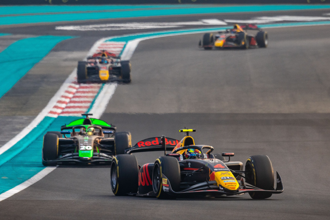 2025年FIA F2第14戦ヤス・マリーナ　アービッド・リンドブラッド（カンポス・レーシング／レッドブル育成）