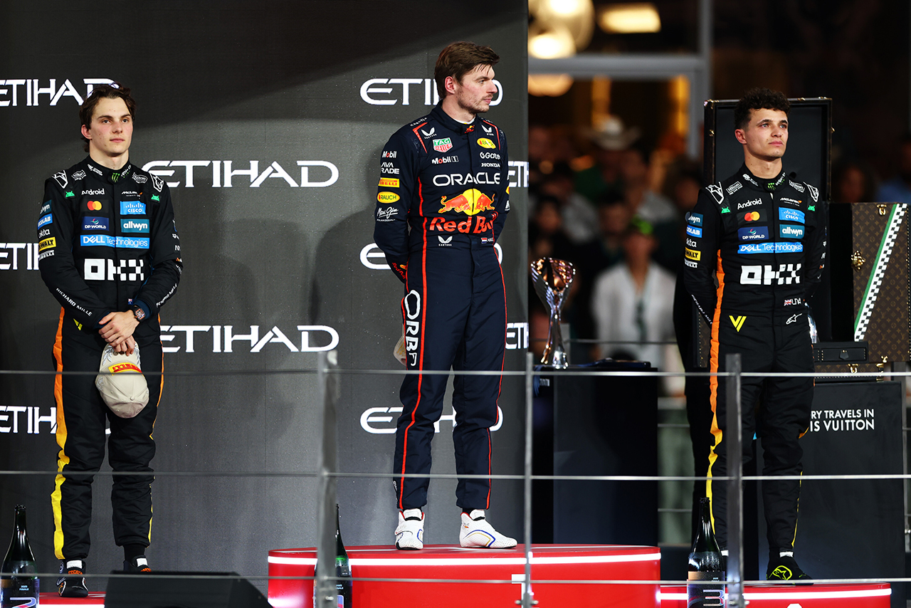 2025年F1第24戦アブダビGP　表彰式
