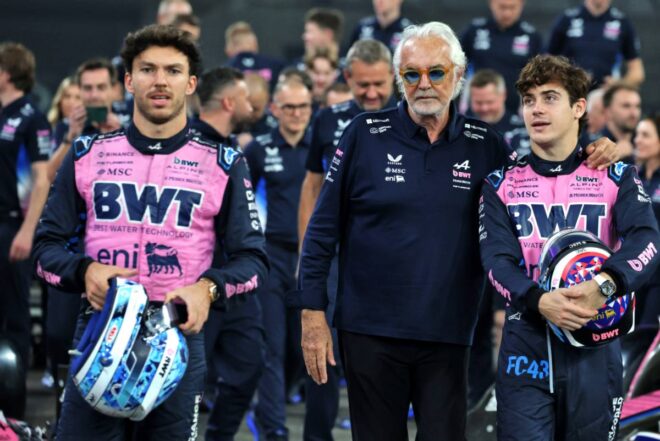 ピエール・ガスリー、フラビオ・ブリアトーレ、フランコ・コラピント（アルピーヌ）