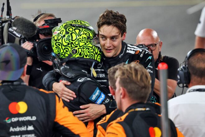 ランド・ノリス（マクラーレン）＆ジョージ・ラッセル（メルセデス）