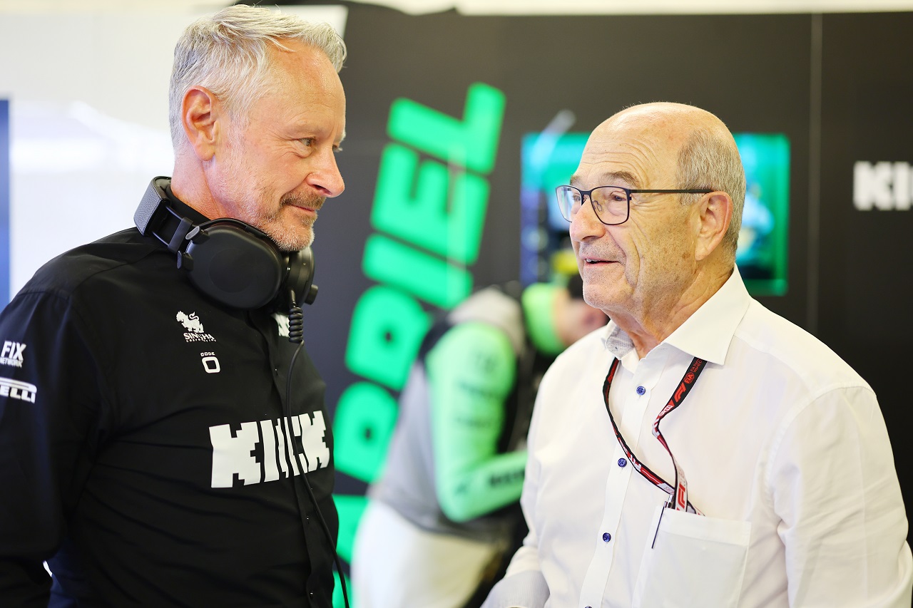 キック・ザウバーF1代表ジョナサン・ウィートリーとザウバー創設者ペーター・ザウバー