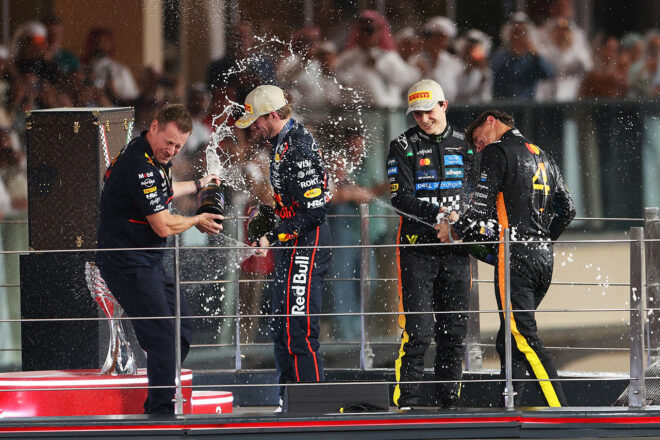 2025年F1第24戦アブダビGP　表彰式