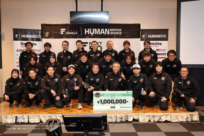 野尻智紀がスーパーフォーミュラ“推しドラナンバーワン”に輝く。チームはMUGEN、最速タイヤ交換はトムスが受賞