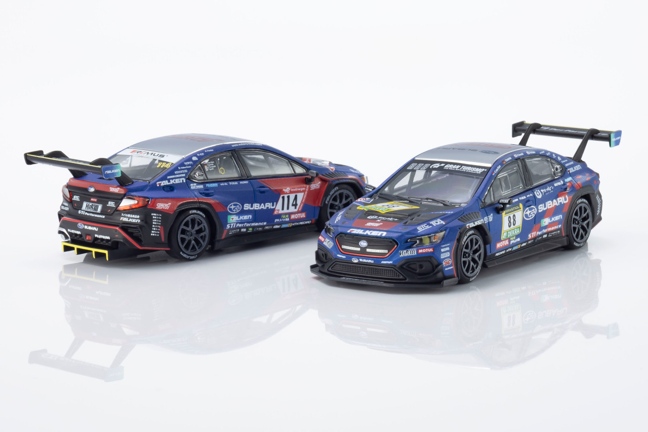「こだわりがすごい！」ファミマで買える京商ミニカー第23弾＆第24弾『SUBARU WRX NBR CHALLENGE 2023／2024』が同時発売