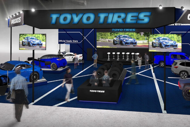 トーヨータイヤが東京オートサロン2026にブース出展。2大ブランドの魅力を紹介