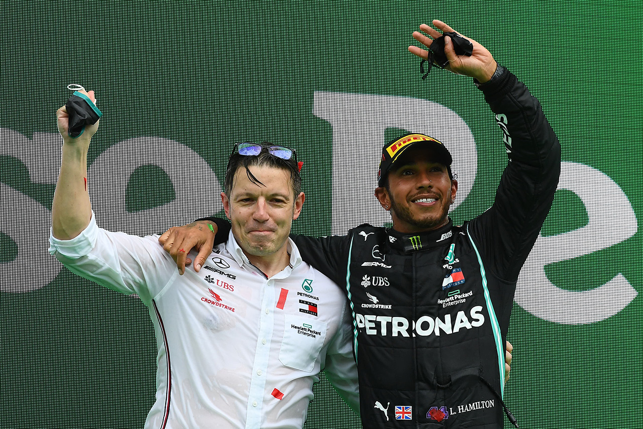 ピーター・ボニントン＆ルイス・ハミルトン（メルセデス）