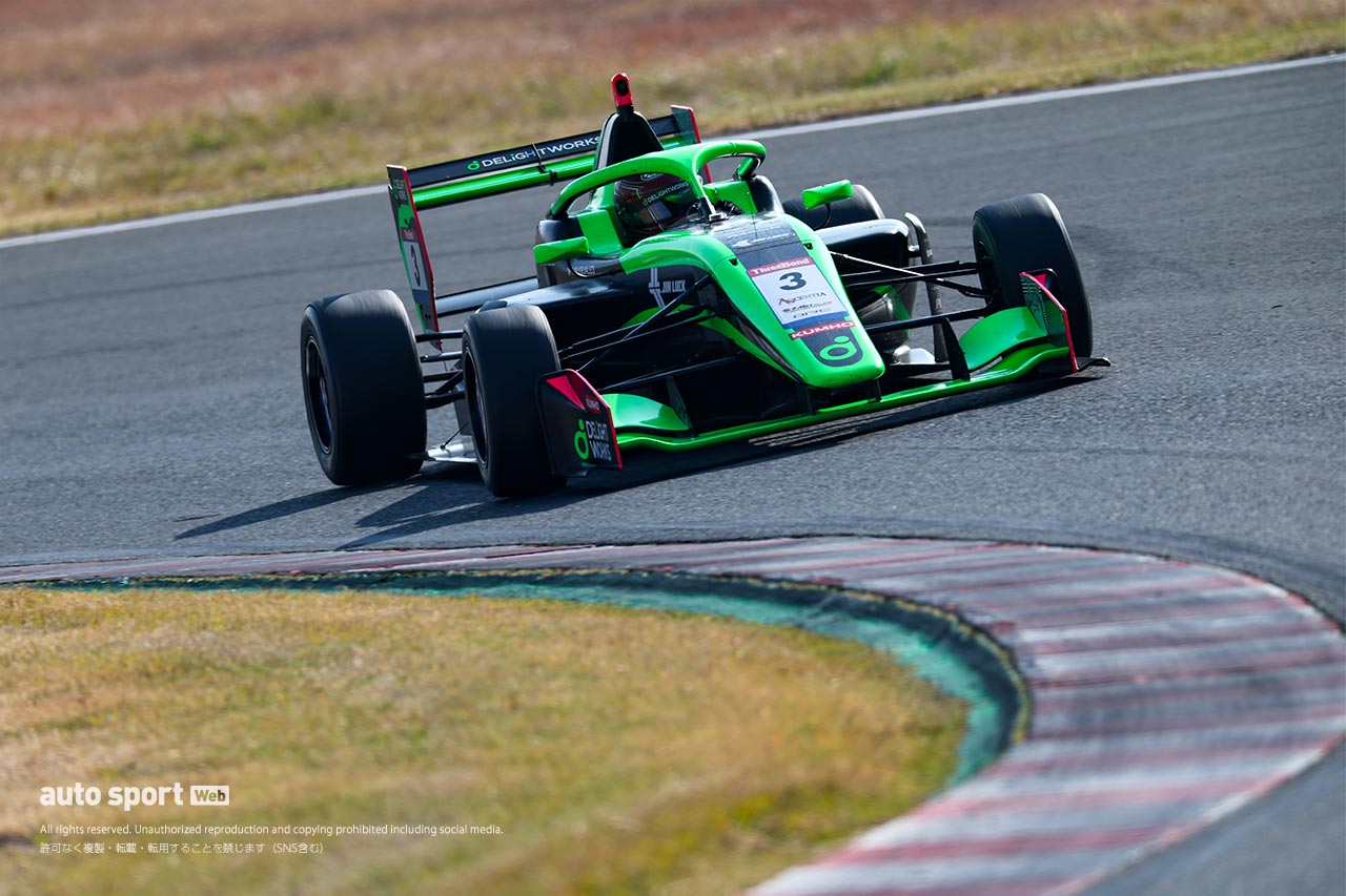 スーパーフォーミュラ・ライツ鈴鹿合同テスト2日目はエヴァン・ジルテールが速さをみせ2セッションともトップタイム