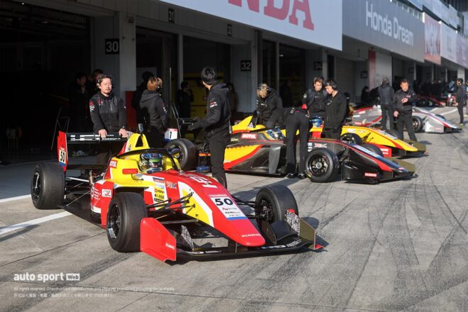 スーパーフォーミュラ・ライツ鈴鹿合同テスト2日目はエヴァン・ジルテールが速さをみせ2セッションともトップタイム