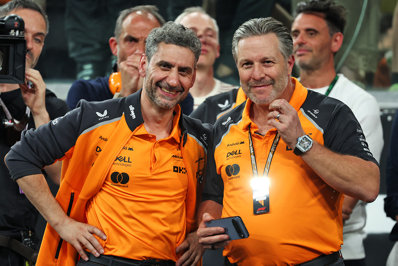 アンドレア・ステラ代表（マクラーレン）＆ザク・ブラウン（マクラーレン・レーシングCEO）