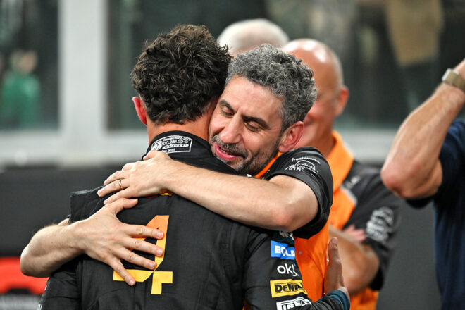 ランド・ノリス＆アンドレア・ステラ代表（マクラーレン）