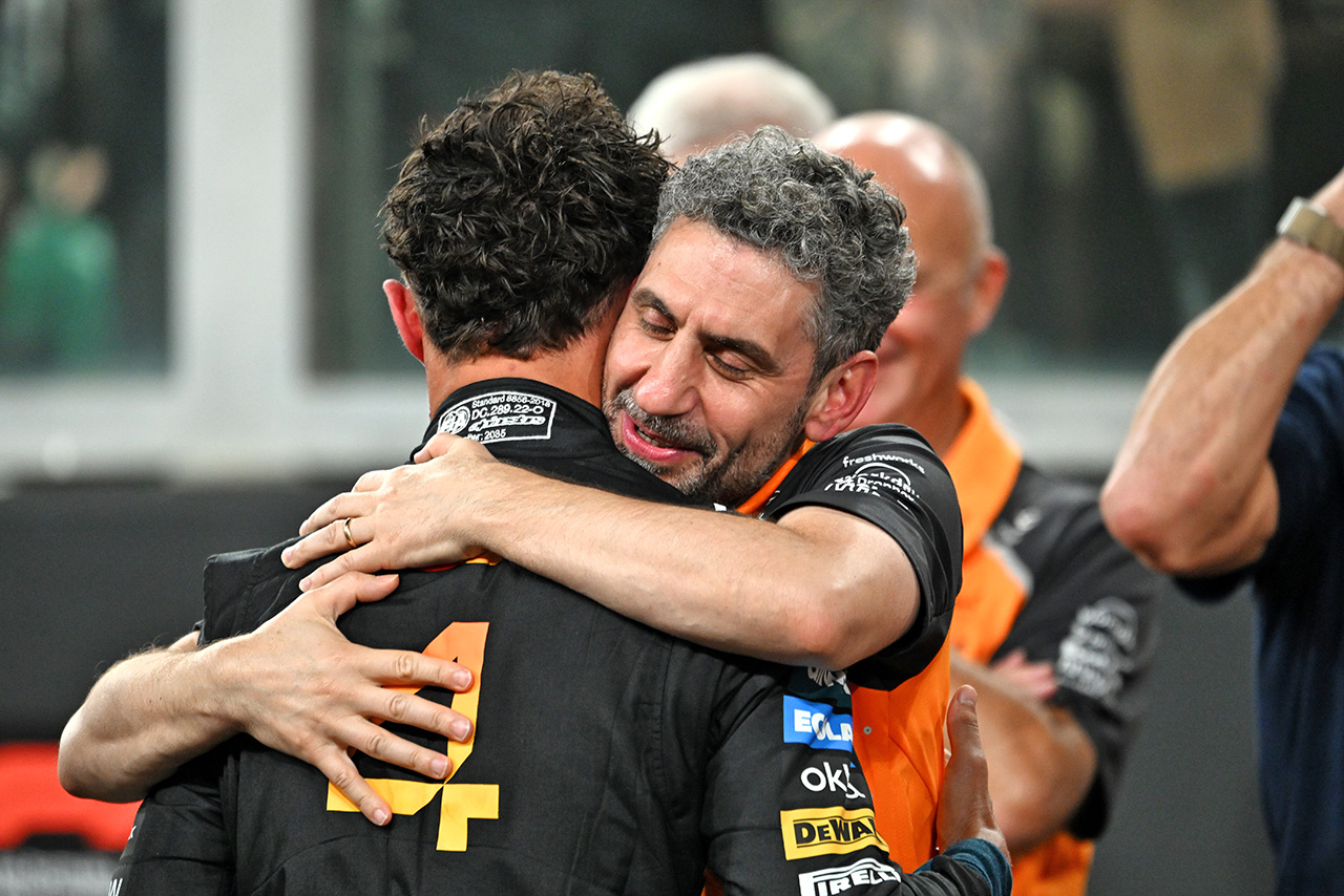 ランド・ノリス＆アンドレア・ステラ代表（マクラーレン）