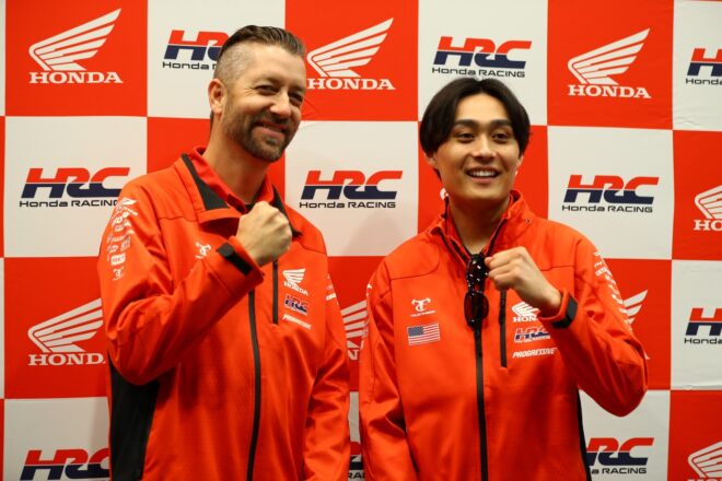 佐藤琢磨「海外でタイトルを取るのは本当に大変」。AMAスーパーモトクロス王者、下田丈の凱旋イベントで祝辞