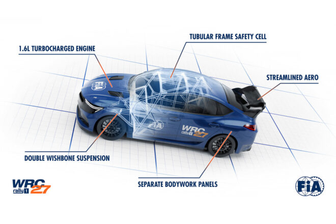 FIA、WRC27ラリー1のコンセプトビジュアルを公開。セダンやSUV、ハッチバックなど幅広いボディワークのマシンが設計可能に