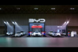 BYD、東京オートサロン2026に次期導入車を含む全6モデルを展示。ヒストリーや技術展示ゾーンも設置