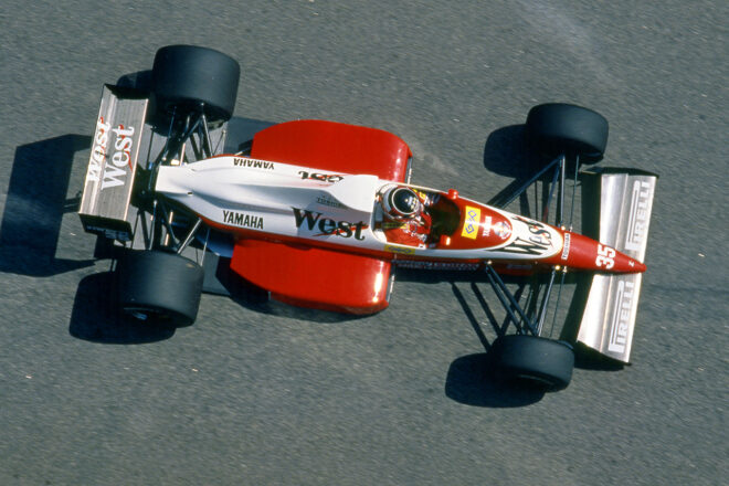 1989年の鈴木亜久里（ザクスピード・ヤマハ）