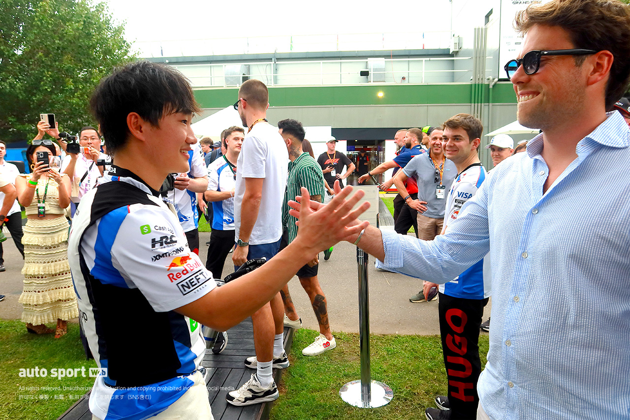 角田裕毅（レーシングブルズ）＆ディエゴ・メンチャカ
