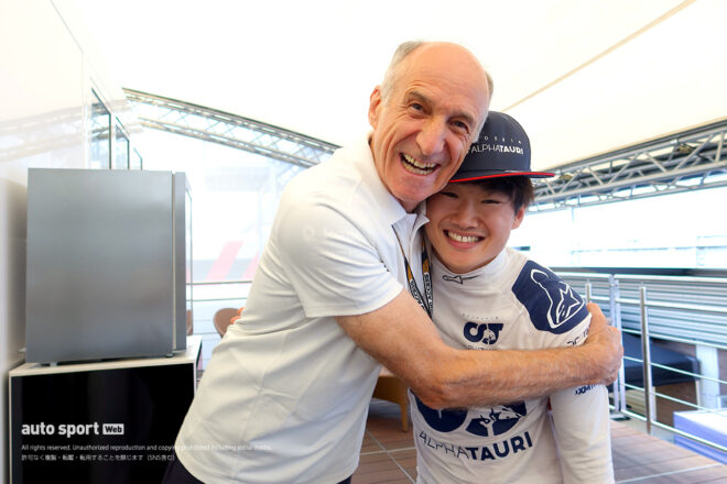 フランツ・トスト代表＆角田裕毅（アルファタウリ）