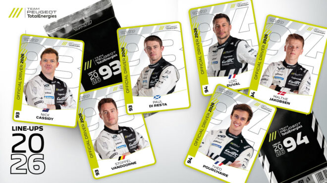 プジョーが2026年ドライバー6名の振り分けを発表。WEC復帰のニック・キャシディは93号車