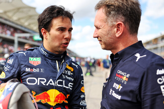 セルジオ・ペレス＆クリスチャン・ホーナー（レッドブル）