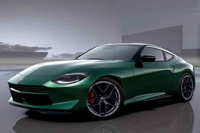 ニッサン・フェアレディZ NISMOのMT車がオートサロンに登場。“Gノーズ”彷彿の新バンパー採用で基準車もマイナーチェンジ