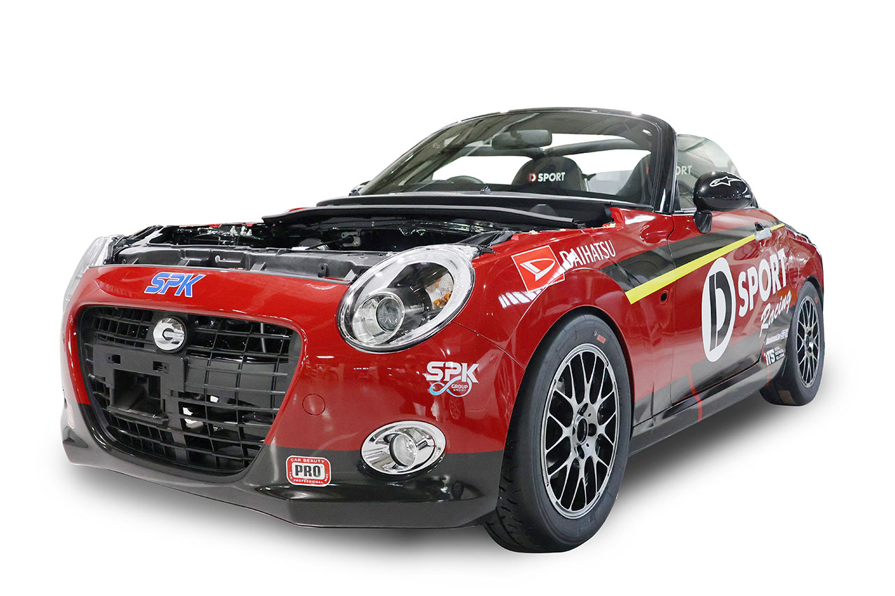 ダイハツ、軽FRオープンスタディカー『K-OPENランニングプロト2』などのモータースポーツ車両をTAS2026で公開