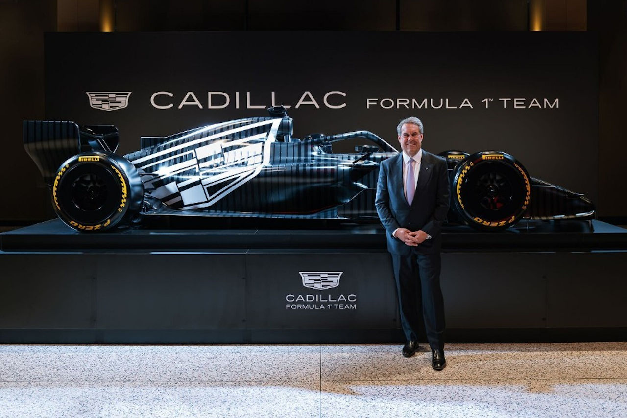 キャデラックF1の2026年バルセロナテスト用リバリーをまとったマシン