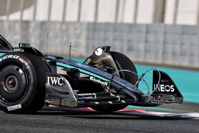 2025年F1アブダビテスト　アンドレア・キミ・アントネッリ（メルセデス）