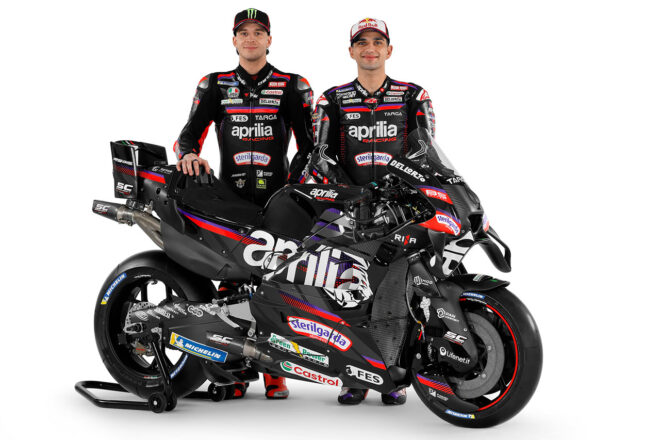 アプリリア、2026年型RS-GPをお披露目。力強さを表すライオンのモチーフがサイドカウルに／MotoGP