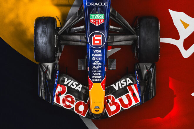 オラクル・レッドブル・レーシングの2026年型マシンのカラーリング