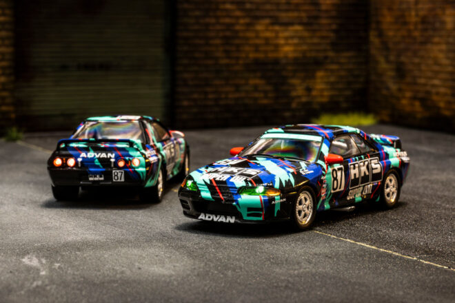 往年の“最強プライベーター”HKS SKYLINE GT-R Gr.Aが京商ミニカー＆ブックに登場。1月17日からファミリーマート限定発売