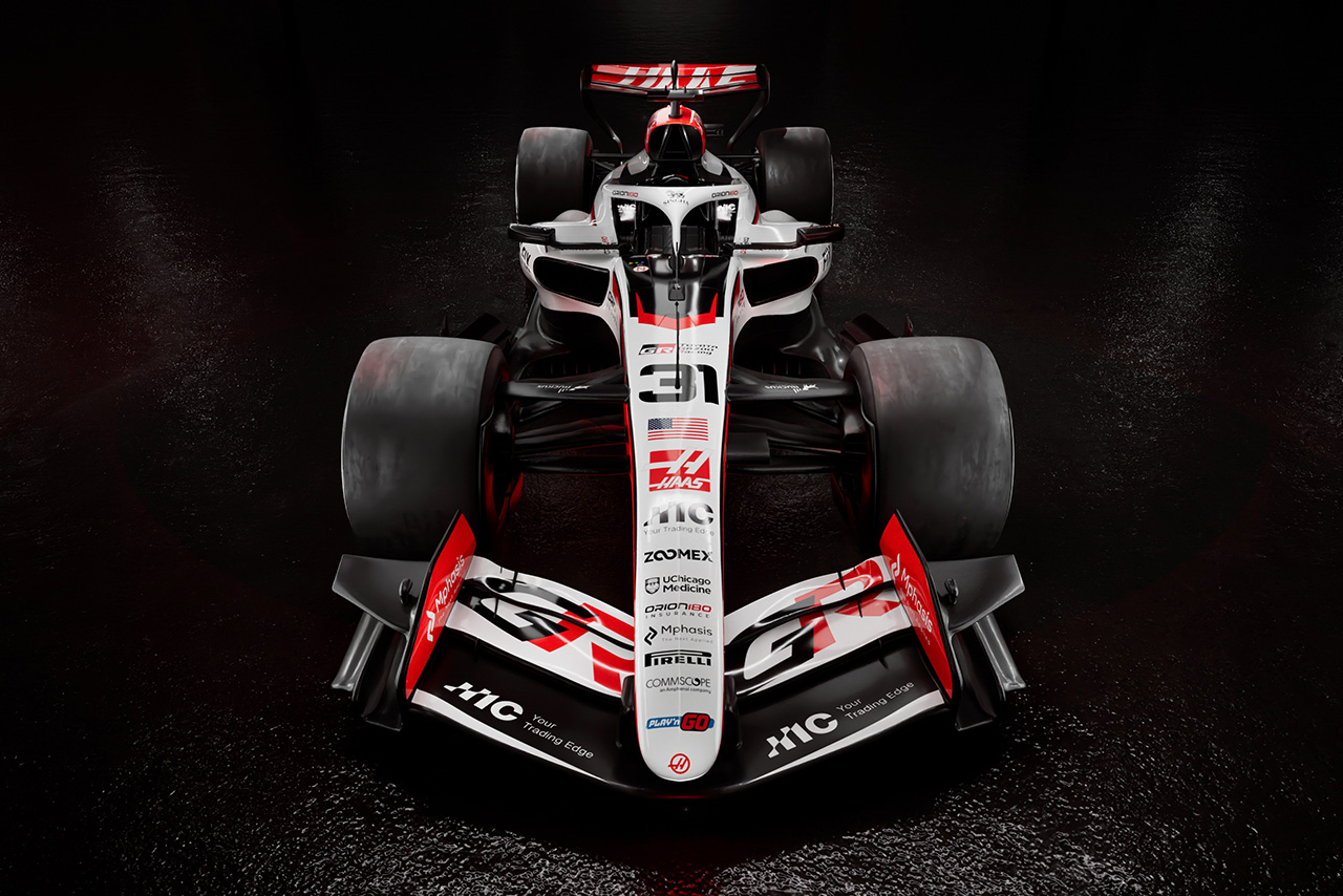 ハースF1が2026年型マシン『VF-26』のカラーリングを公開。エンジンカウル、ウイングなどに『GR』ロゴ