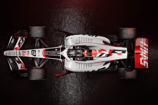 ハースF1の2026年型マシン『VF-26』のカラーリング