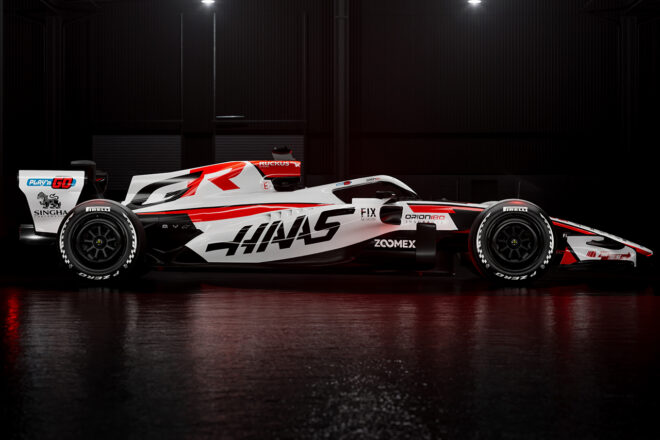 ハースF1の2026年型マシン『VF-26』のカラーリング