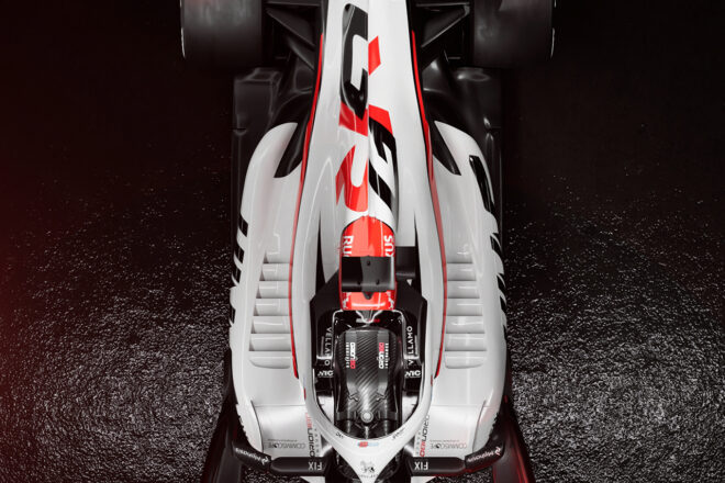 ハースF1の2026年型マシン『VF-26』のカラーリング