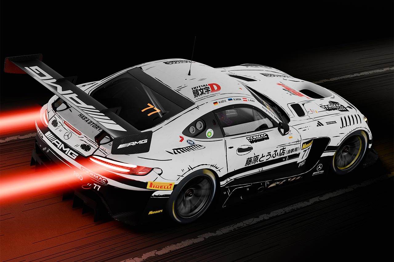 メルセデスAMG GT3がまさかの『頭文字D』カラーに！ クラフト・バンブー・レーシングがIGTCバサースト12時間の豪華体制を発表