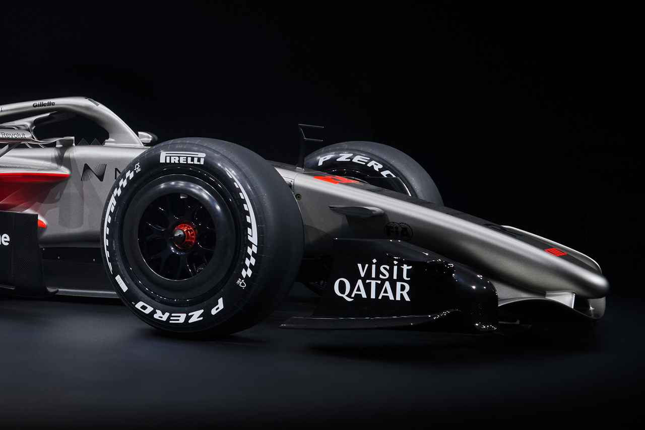 アウディの2026年型F1マシン『R26』のカラーリング（フロント）