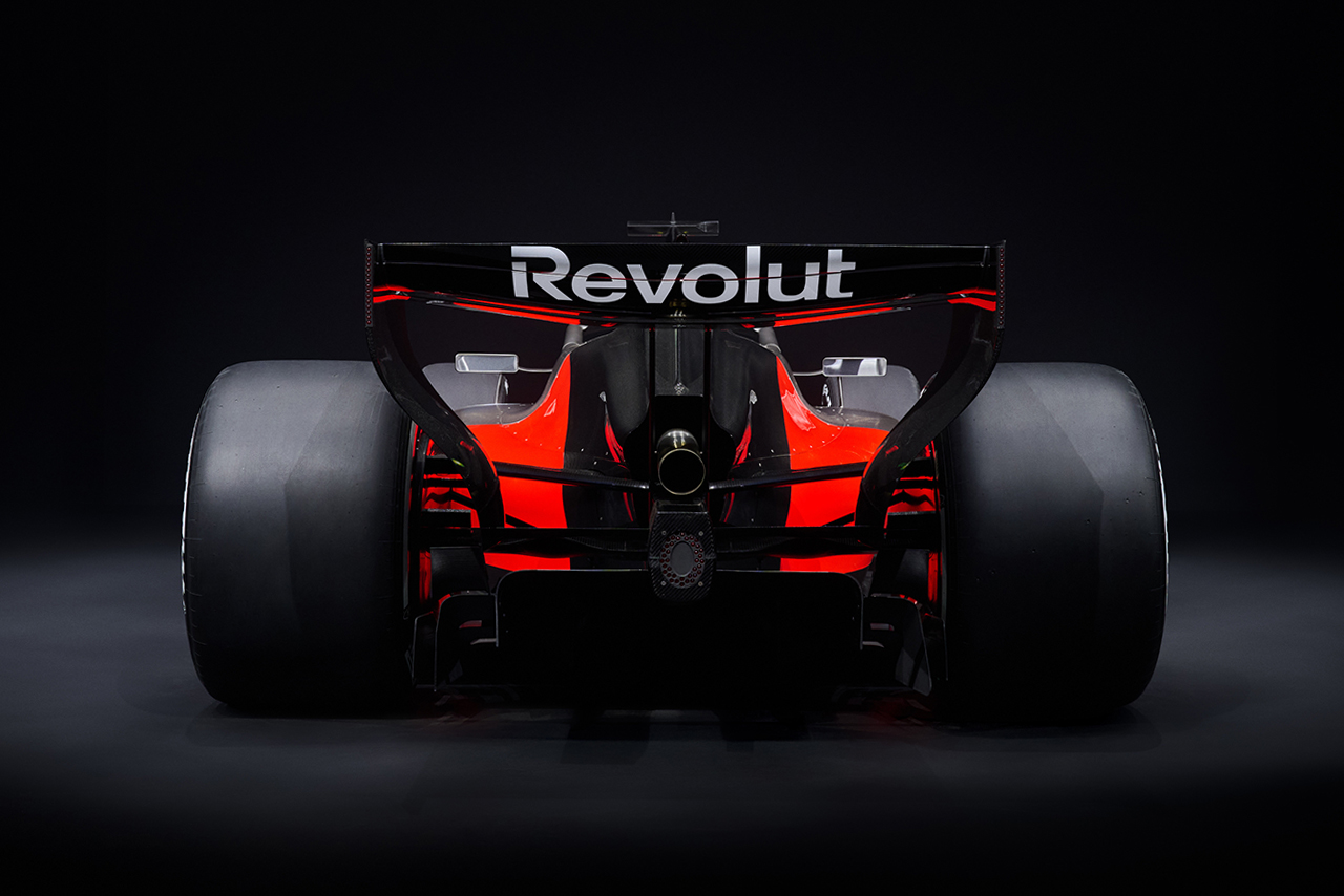アウディの2026年型F1マシン『R26』のカラーリング（リヤ）
