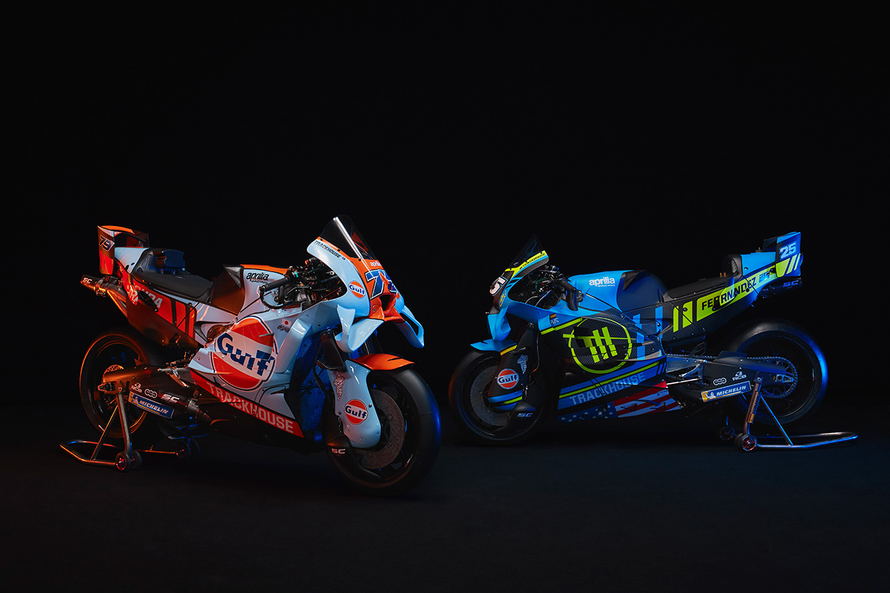 小椋藍を擁するトラックハウスが2026年のカラーリングを披露。ガルフとのコラボカラーも同時発表／MotoGP