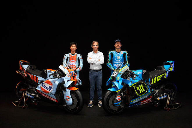 小椋藍を擁するトラックハウスが2026年のカラーリングを披露。ガルフとのコラボカラーも同時発表／MotoGP