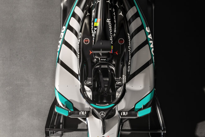 メルセデスの2026年型マシン『W17』のレンダリング画像