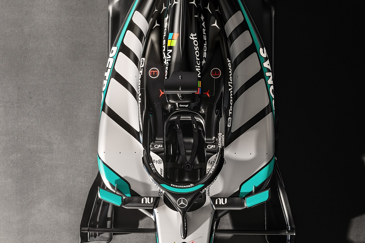 メルセデスの2026年型マシン『W17』のレンダリング画像