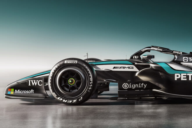 メルセデスの2026年型マシン『W17』のレンダリング画像