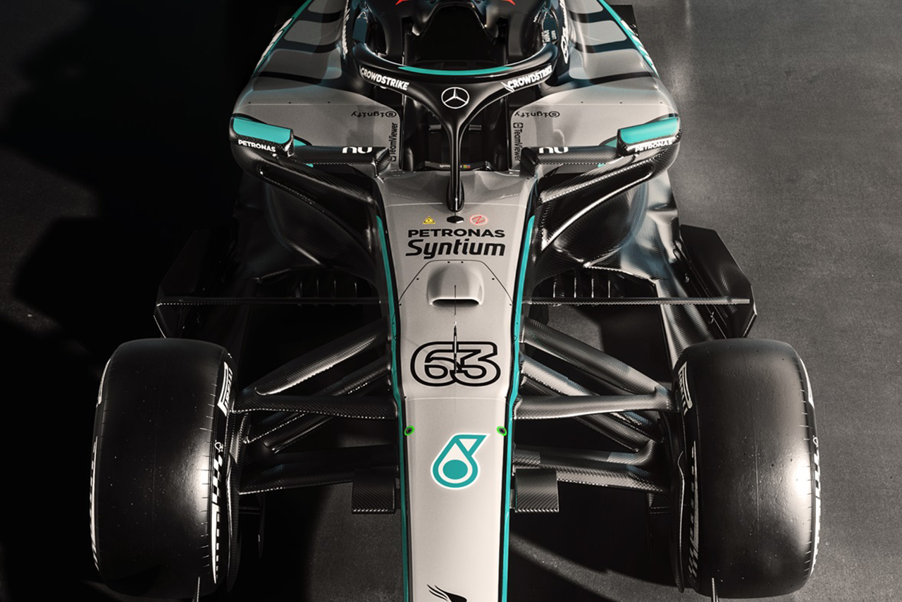 メルセデスの2026年型マシン『W17』のレンダリング画像