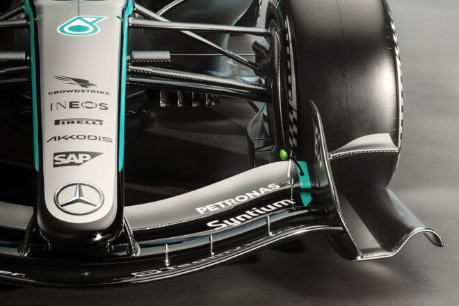 メルセデスの2026年型マシン『W17』のレンダリング画像